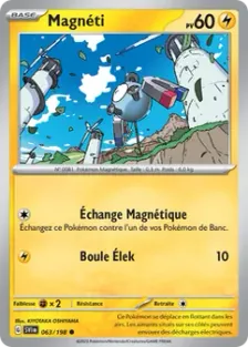 Carte Magnéti de l'extension Écarlate et Violet, une commune