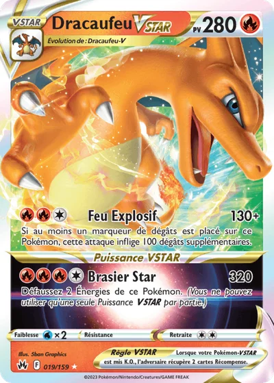 Carte Dracaufeu-VSTAR de l'extension Zénith Suprême