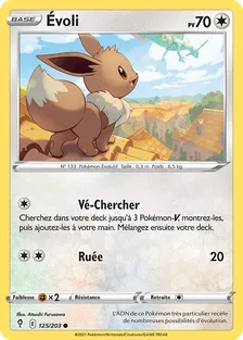 Carte Évoli de l'extension Évolution Céleste