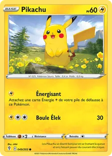 Carte Pikachu de l'extension Évolution Céleste